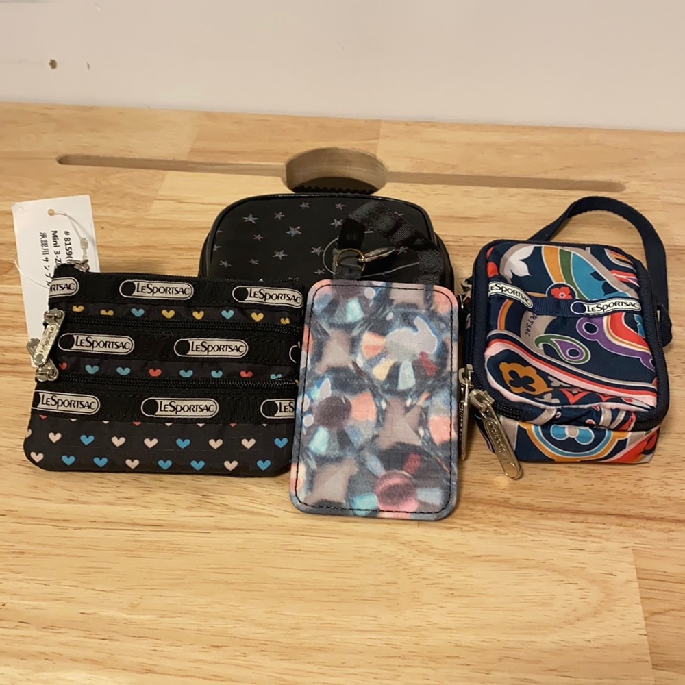 LeSportsac Small Pouch Bundle of 4
